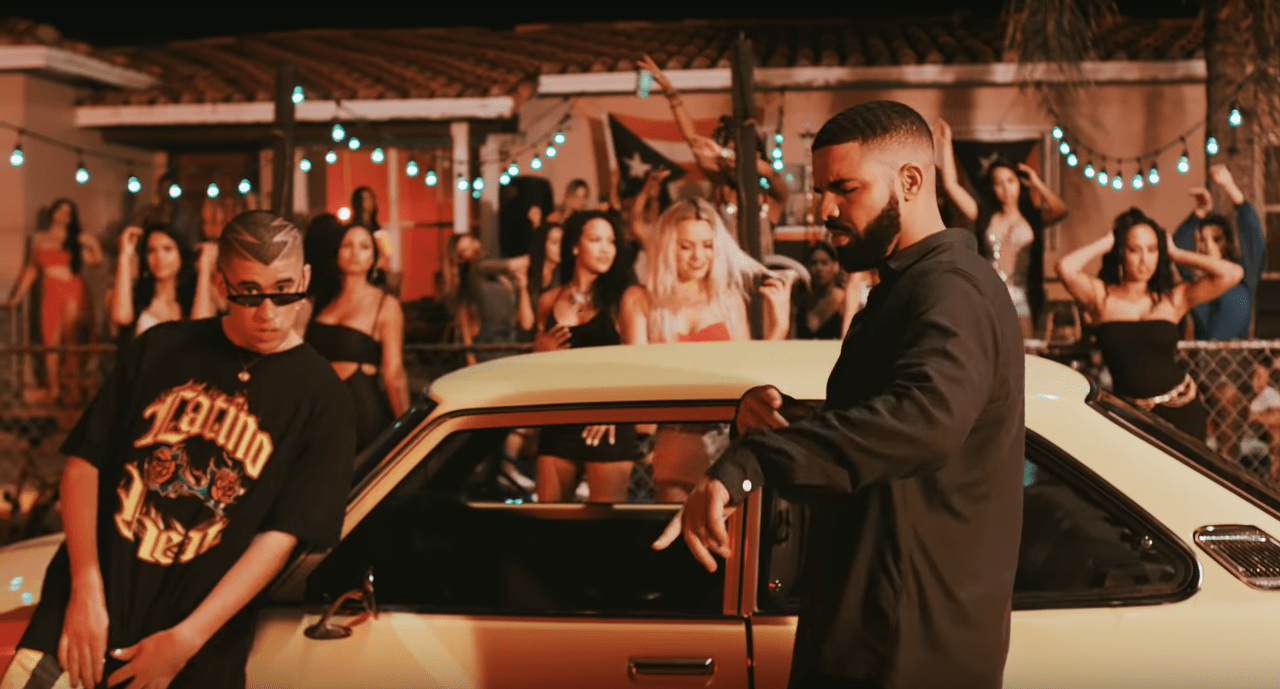 Drake y Bad Bunny juntos en español en «Mía»