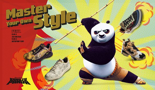 Reebok eleva el chi con la colección Kung Fu Panda